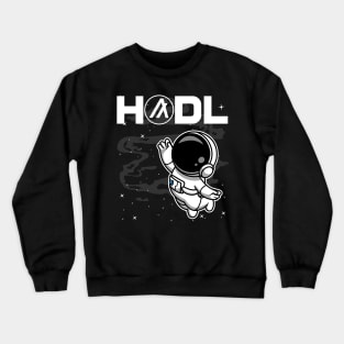 HODL Astronaut Algorand ALGO Coin To The Moon Crypto Token Cryptocurrency Blockchain Wallet Birthday Gift For Men Women Kids Crewneck Sweatshirt